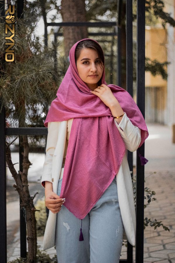 روسری نخی زنبوری منگوله دار کد 1012