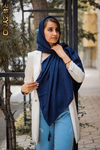 روسری نخی زنبوری منگوله دار کد 1012
