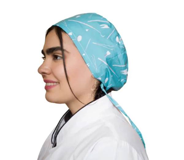 اسکارف پزشکی طرح دندان با بند سر قابل تنظیم