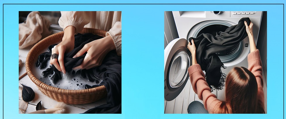 روش صحیح شستشوی روسری مشکی