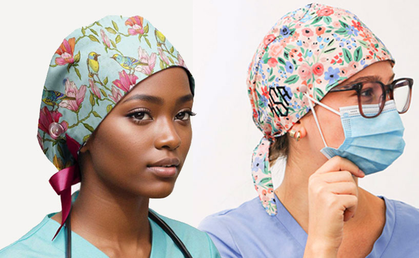 اسکارف پزشکی طرح‌دار با الگوهای متنوع