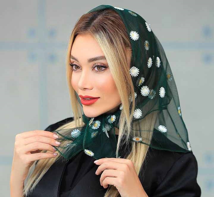 روش های مدرن بستن اسکارف بابونه