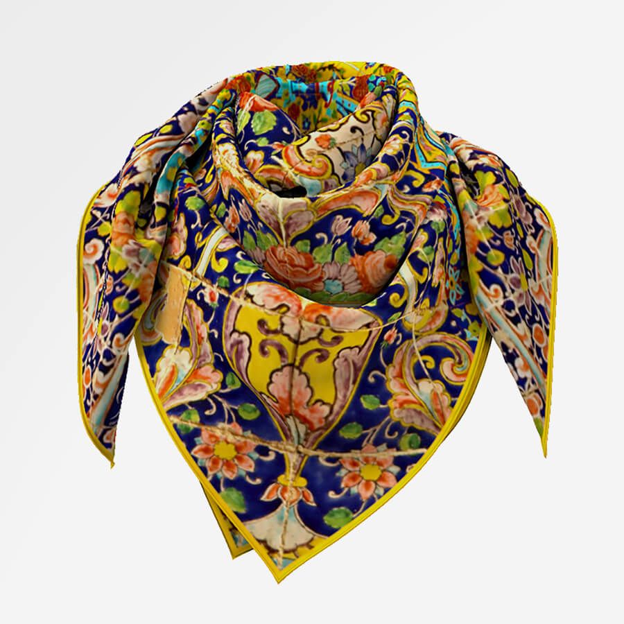 روسریهای ابریشمی و حریر در طرحهای مختلف