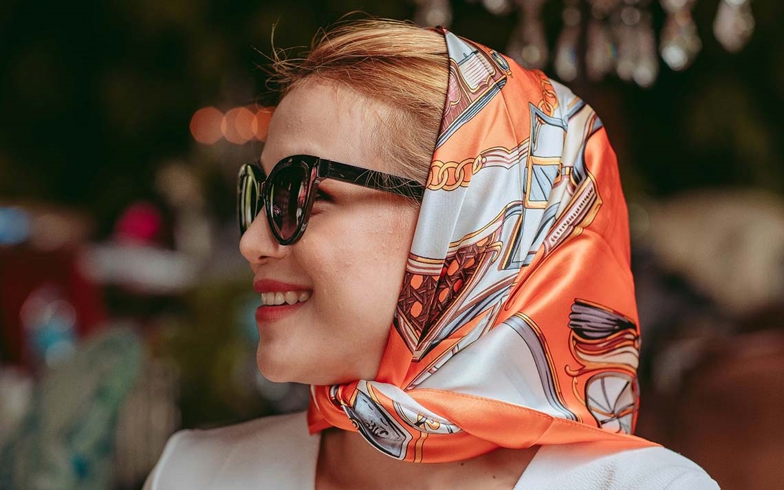 مدلهای خاص بستن مینی اسکارف برای مهمانی
