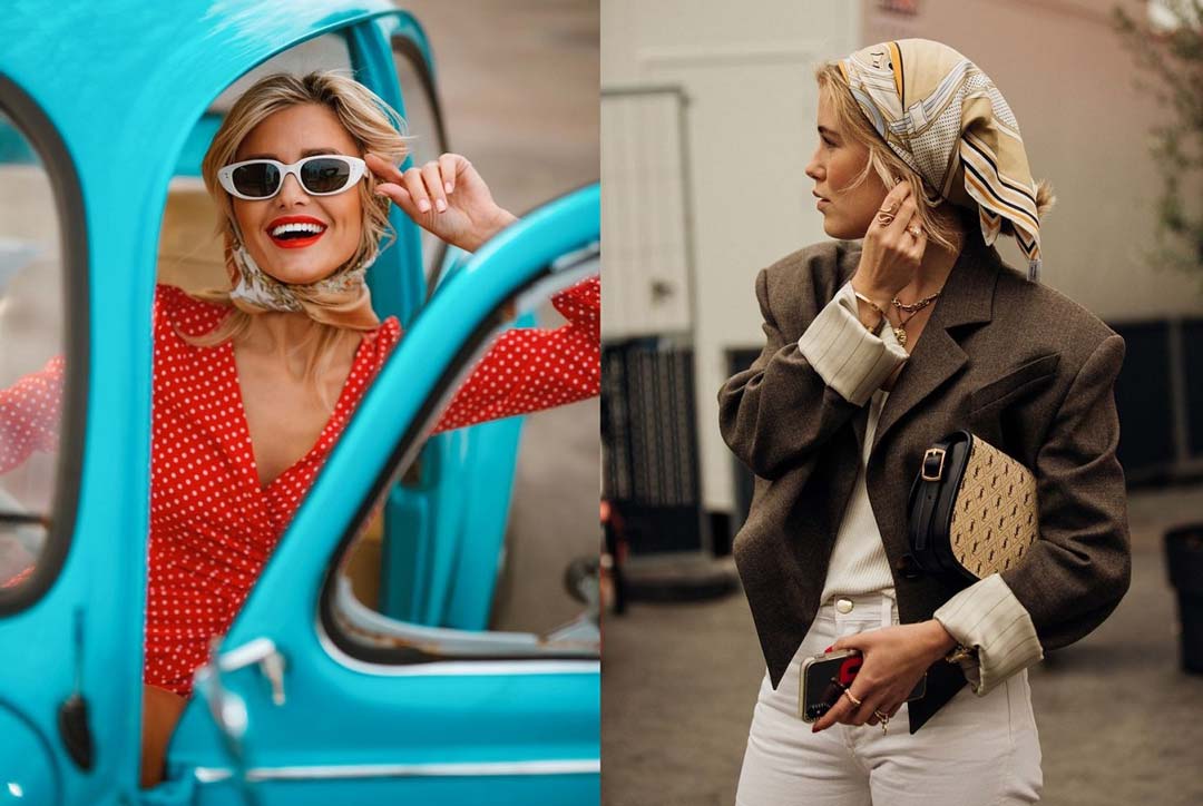 هماهنگی مینی اسکارف با استایل