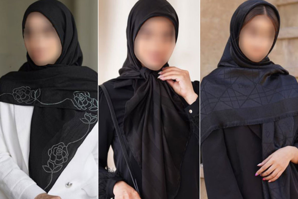 راهنمای خرید اینترنتی روسری مشکی با معرفی انواع پارچه و مدل‌های مختلف