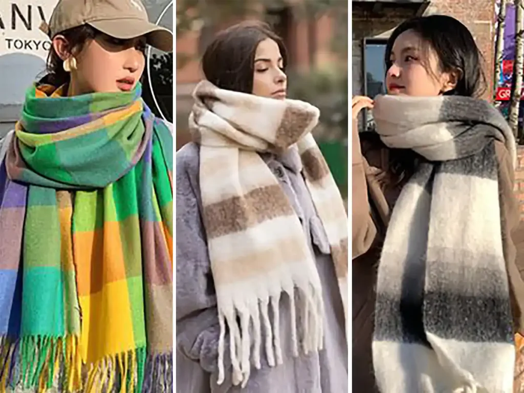 راهنمای انتخاب رنگ اسکارف زمستانی